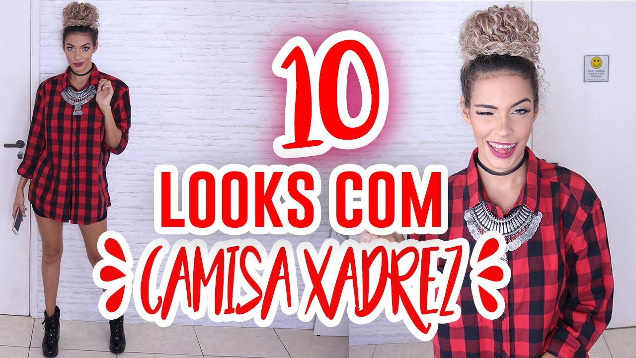 CAMISA XADREZ: Como usar de DEZ JEITOS DIFERENTES - 1 peça 10 looks @FALADANTAS
