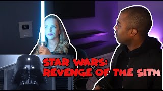 My Wife's First Time Watching Star Wars Revenge of the Sith Episode 3 (Jane and JVs REACTION 🔥)