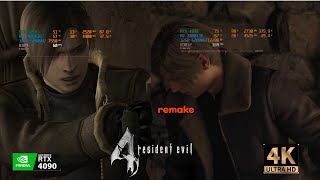 resident evil 4 RTX 4090 R7 7800X3D 6200MHZ 4K 3840 X 2160
