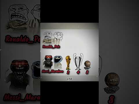 Ronaldo🇵🇹 & Pele🇧🇷 vs Messi🇦🇷 & Maradona🇦🇷in the trophies🏆🔥#shorts #ronaldo #messi #pele #maradona