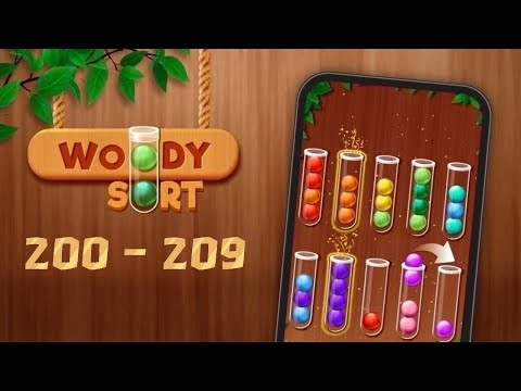 Woody Sort: Ball Sort Puzzle | Level 200 - 209 - YouTube
