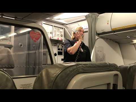 Zutiefst bewegende Abschiedsansage einer Air Berlin Purserette vor dem allerletzten AB take off