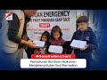 ANAK ANAK GAZA TERSENYUM GEMBIRA KETIKA BANTUAN MAKANAN DATANG DARI RAKYAT INDONESIA