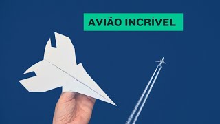 Como Fazer  Avião de Papel Mais Rápido do YouTube (Voa LONGE)