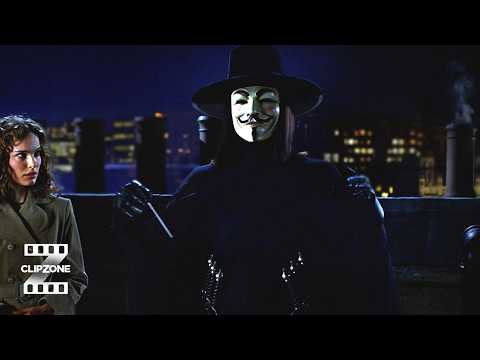 V For Vendetta | V Rescues Evey | ClipZone: Heroes & Villains