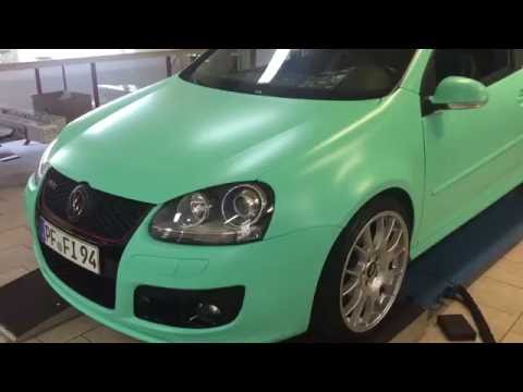 Car Wrapping VW Golf 5 mint matt