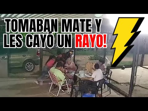 TOMABAN MATE Y LES CAYÓ UN RAYO! EN CHACO!