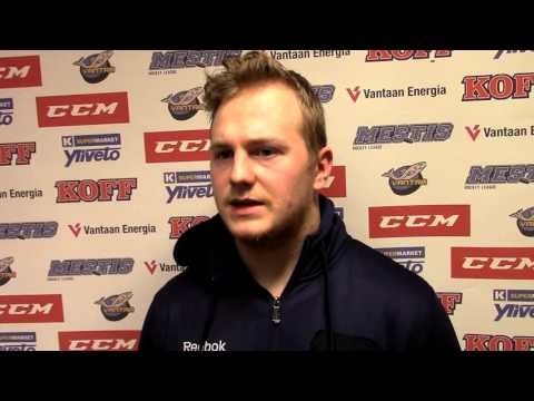 Friman haastattelussa Kiekko-Vantaa - TUTO pelin jälkeen