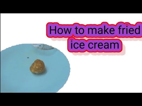 How to make fried ice cream || manogna's world