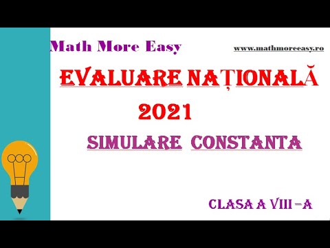 Simulare Evaluare Nationala 2021 Constanta
