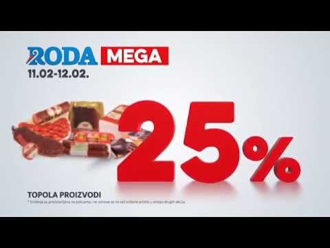 Roda MEGA: Sniženja za 5, 11. - 12.02.2017.