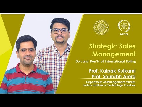 Strategic Sales Management Prof sourabh arora Prof kalpak kulkarni