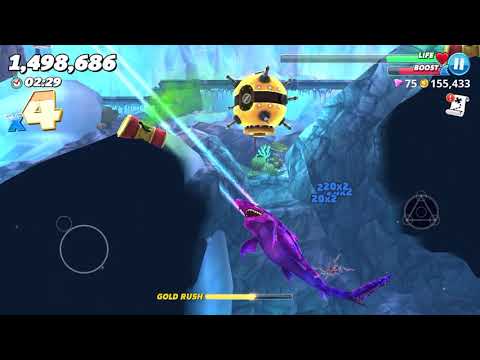 Dark Magic Shark in Arctic Ocean | Hungry Shark World