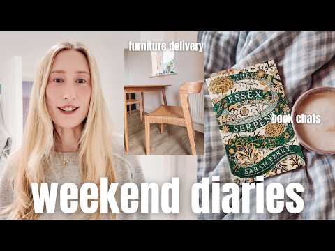 Flat reset, book chats & furniture delivery | Cosy Weekend Vlog