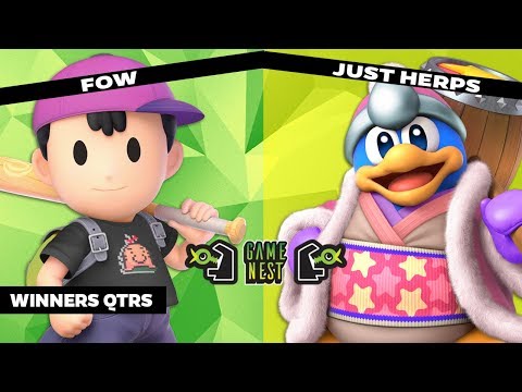 Game Nest Smash It Up: FOW (Ness) vs Just Herps (King Dedede) - Winners Qtrs
