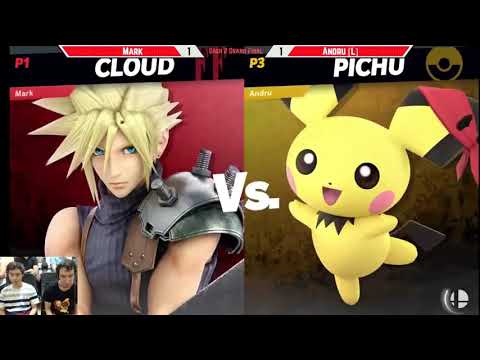 Super Dash - Mark (Cloud) vs Andru (Pichu) - Grand Finals - Smash Ultimate
