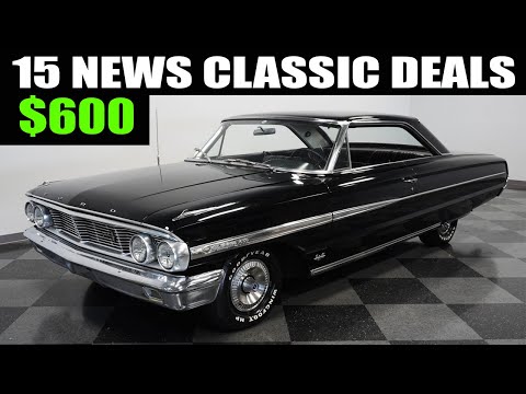 15 Cheap classic cars for sale by owner. Priced at $600 to $22,000