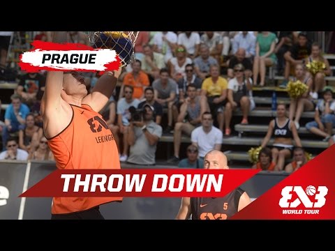 Alexandr Pavlov (Leningrad) with the Two-Handed Throw Down! - Prague - 2015 FIBA 3x3 World Tour