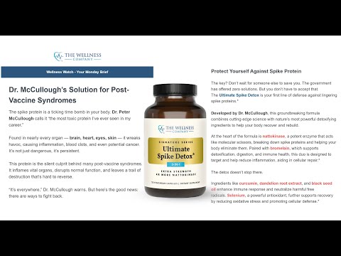 McCullough Protocol Base Spike Detoxification for Long Pandemic Syndrome
