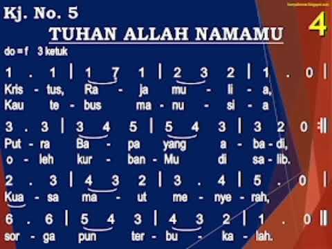 KIDUNG JEMAAT 005 : 1-7 "TUHAN ALLAH NAMAMU"