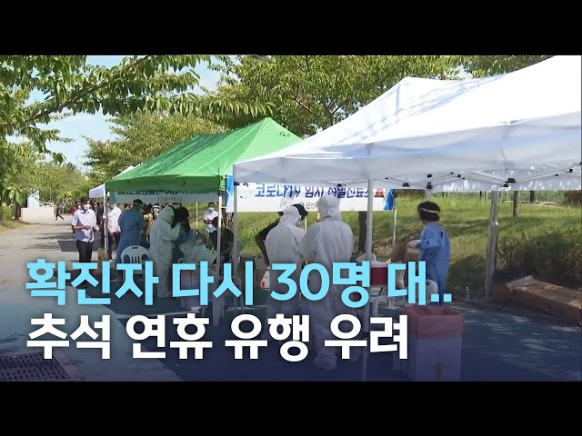 확진자 다시 50명 대..추석 연휴 유행 우려
