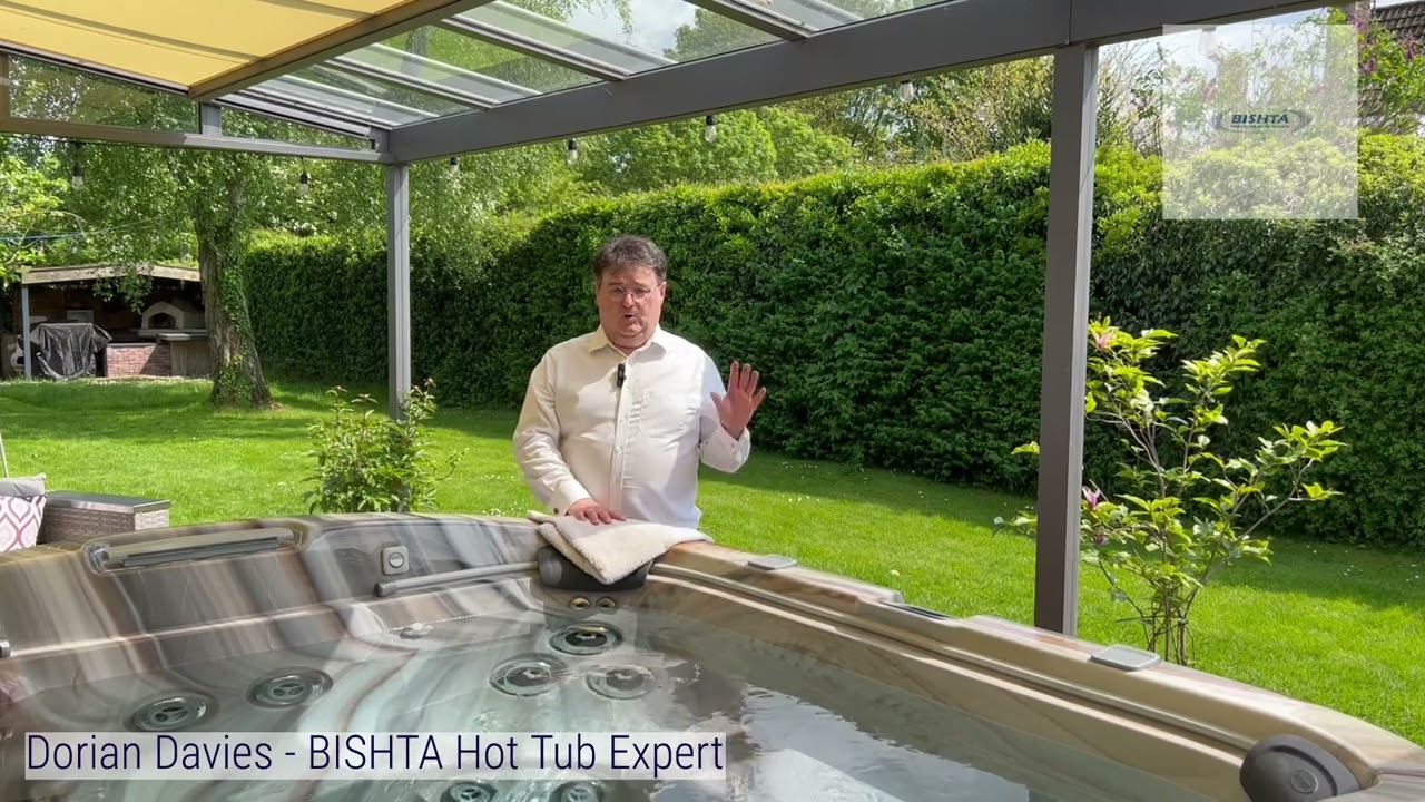 How often should the hot tub water be checked and tested in Business