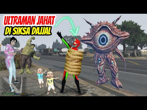 Ultraman Jahat Disiksa Monster Dajjal, Upin Ipin Sedih, GTA 5 Upin Ipin