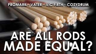 Video thumbnail for The Ultimate Hot Rods/Rutes Sound Comparison! - Pro Mark vs. Vic Firth vs. Vater vs. CozyDrum by DRUM.DOG