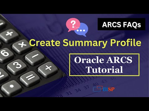 Oracle Arcs Examples Oracle ARCS Create Summary Profile | Oracle Hyperion,Cloud, EPM Experts ...