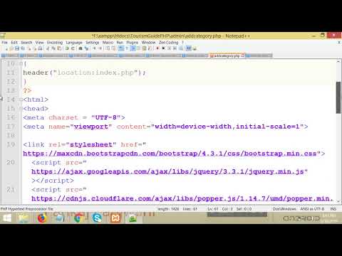 Tourism Guide Project PHP MYSQL Part 23 | By Pankaj Panjwani