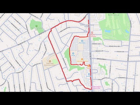 2026-01-11 Walk - Stoneham, MA - Main St, Red Stone Shopping Center, Oak St, & North St