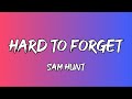 Sam Hunt Hard To Forget Lyrics