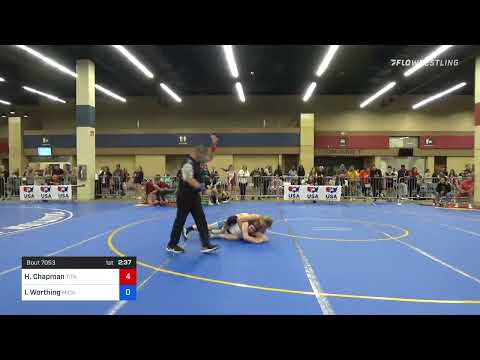 65 Kg Round Of 16 - Hailey Chapman, Titan Mercury Wrestling Club (TMWC) Vs Isabel Worthing, Michig