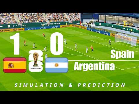 Spain vs Argentina |  Final Match Football Simulation 2026 | (eFootball/PES21)