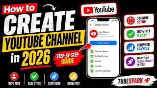 How to Create a YouTube Channel in 2026 | Complete Beginner Guide (TubeSpark)