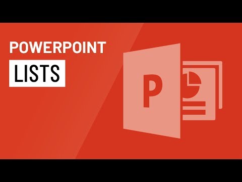 PowerPoint Lists