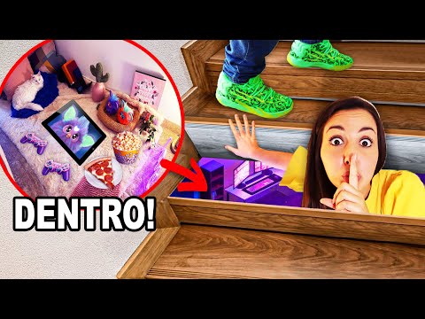 I BUILT A SECRET PLAYROOM HIDDEN IN OUR HOUSE AND ERICK DOESN'T KNOW IT!