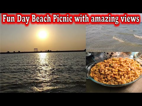 Creamy Macaroni Recipe | Most Beautiful Beach of Qatar | Amazing Views | Stunning Sunset | Beach Fun