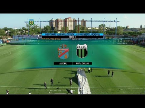 Fútbol en vivo. Arsenal - Nueva Chicago. Fecha 3 Torneo Primera División 2014. FPT.