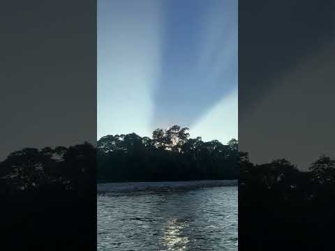 Linda Tarde en el Río Orito Putumayo Colombia 🇨🇴Atardecer Espléndido #travel #nature #meditation
