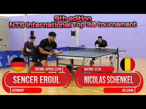 9th edition NTS int. tournament Nicolas Schenkel vs Sencer Ergul #sports #卓球