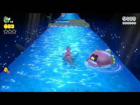 Super Mario 3D World [Switch] 5-1 Speedrun - Time: 59 (Tied WR)