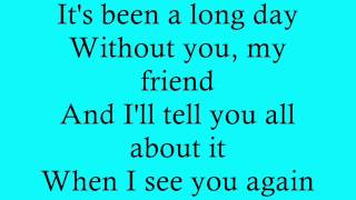 Charlie Puth - &quot;See You Again&quot; (No Rap Version) [Lyric Video]