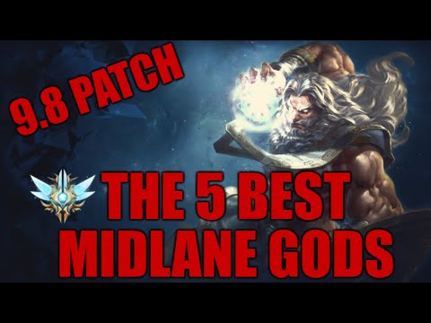 The top 5 Midlane gods and their builds Patch 9.8