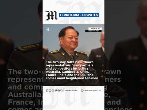 Chinese general takes a harsh line on Taiwan and other disputes at an international naval gathering