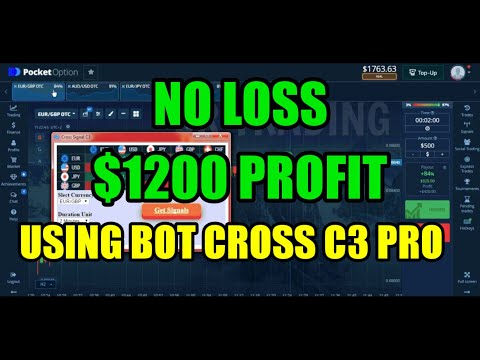 No Loss $1200 Profit Using Bot Cross C3 Pro || Best Trading Robot 2023