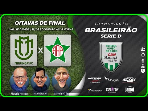 MARINGÁ x PORTUGUESA-RJ  | AO VIVO | Narração: MARCELO HENRIQUE | Futebol Globo CBN