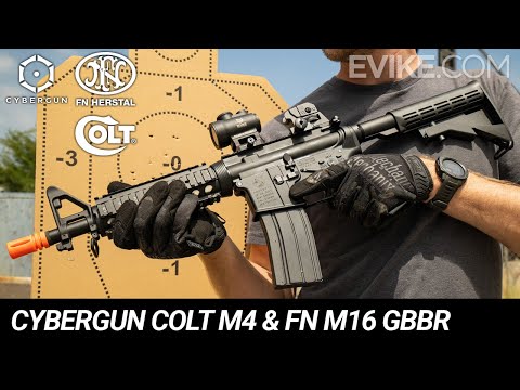 Cybergun Full Metal Colt M4 & FN Herstal M16 Gas Blowback Airsoft Rifles REVIEW