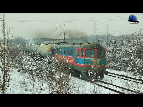 LDE2100 60-1533-3 Turat ca la Carte în Zăpadă/Full Throttle in Snow in Oradea Est Triaj
