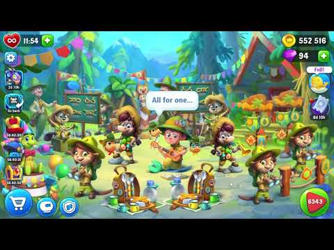 Fishdom 6343 Hard Level - 17 moves - NO BooSTERS